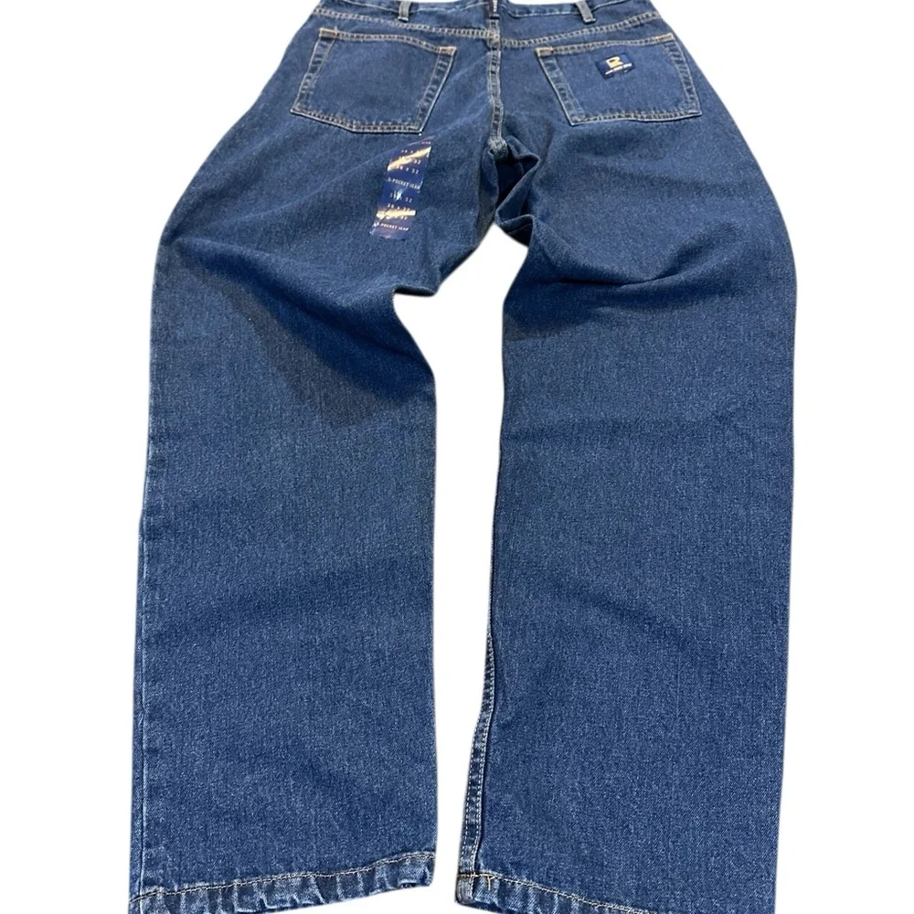 Original Real Work Wear Men’s 5-Pocket Jeans Size 36 x 32 Straight Classic Denim